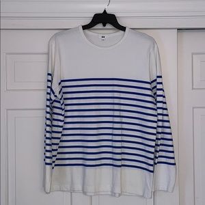 XL Uniqlo Long Sleeve Striped Tee